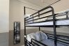 Comfortable bunk beds in 9-person female dorm at Haymarket Hostel, Edinburgh